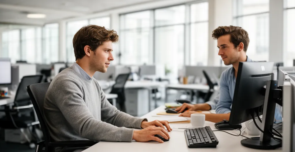 Espace de bureaux moderne à Bordeaux avec mobilier professionnel ergonomique