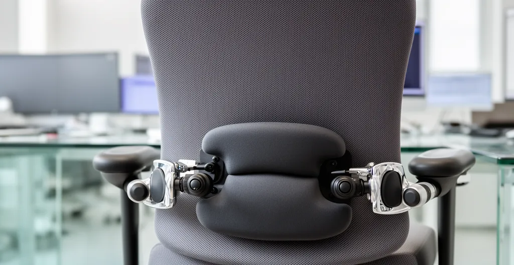 Siège de bureau ergonomique avec réglages visibles pour posture optimale